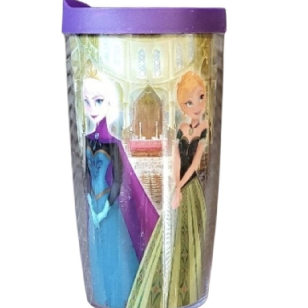 Tervis Tumbler Lid Disney Frozen Themed Purple 16 Oz Anna Elsa Magical Drinkware